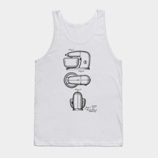 Kitchen Mixing Machine Vintage Patent Hand Drawing Tank Top